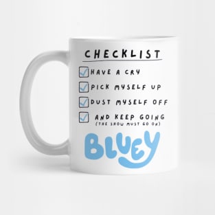 checklist bluey Mug